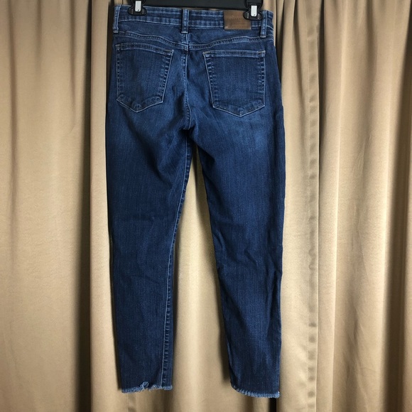 Lucky Brand Crop Cutoff Blue Denim Skinny Jeans - Picture 6 of 11